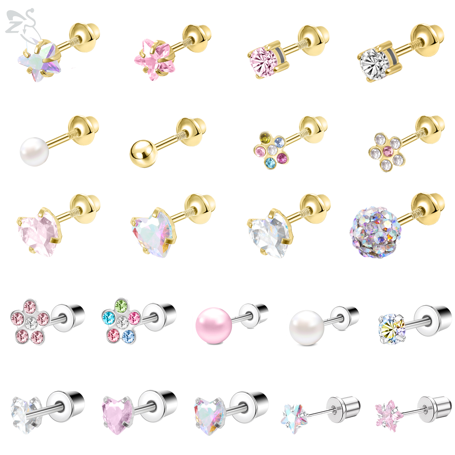 Body Jewelry Lot - ZS 2pcs/lot 20G Butterfly Heart Star