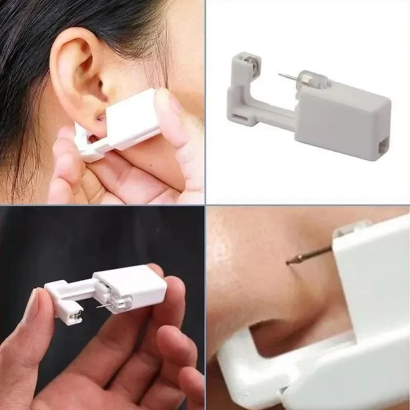 Body Jewelry Lot - 1-10pcs Safety Ear Piercing Gun Kit