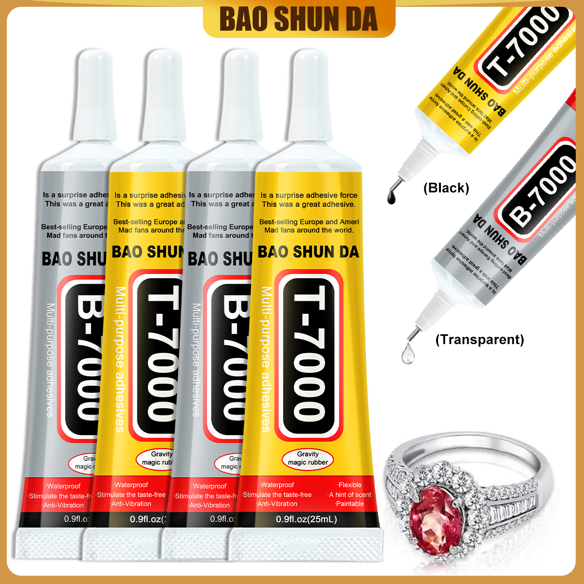 Body Jewelry Tool - B-7000 25ML transparent adhesive for repairing