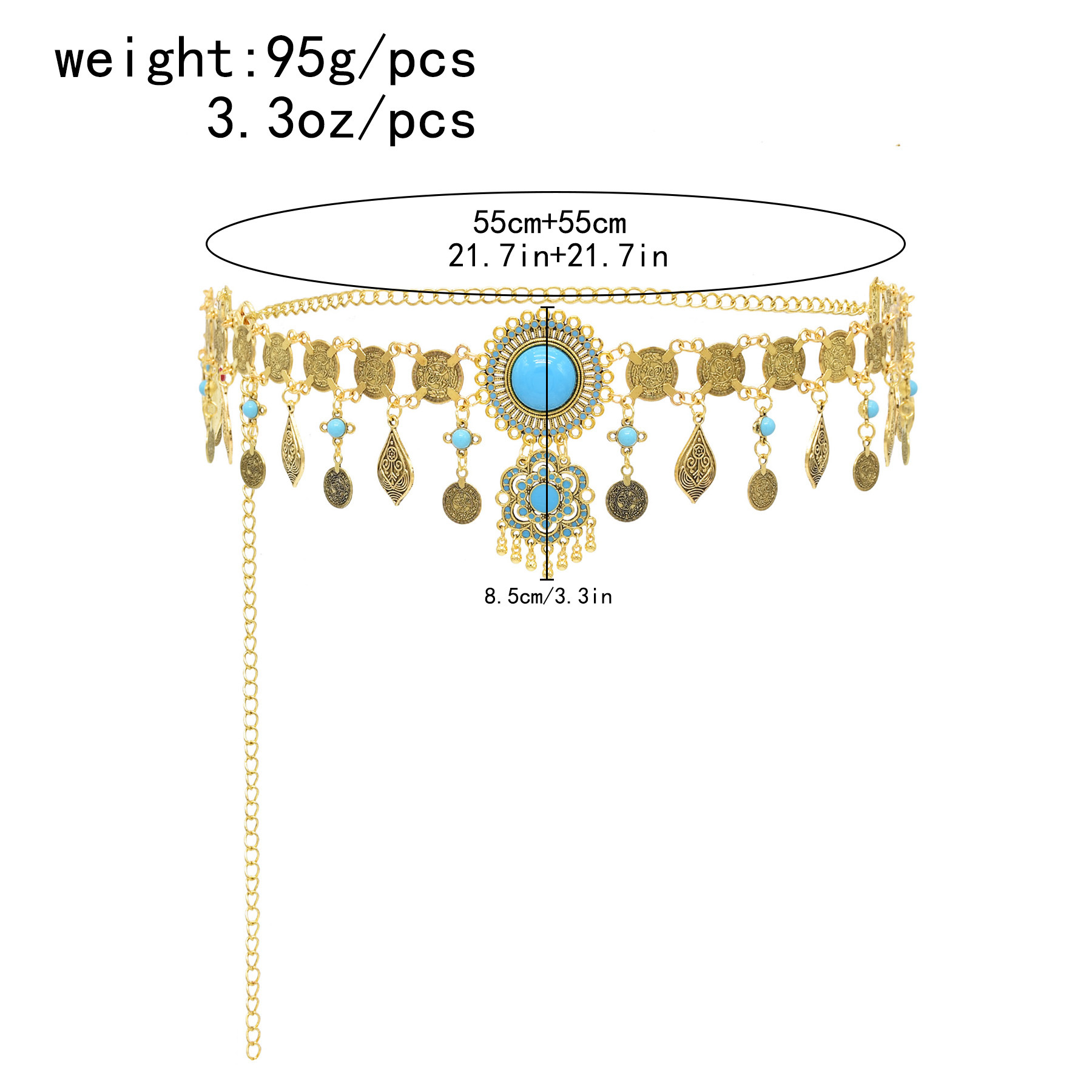 Bohemian Belt Gold Color Coin  – Body Jewelry Charms Bewertung und Preis