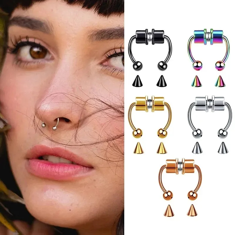 1/2/3Pcs Fake Magnetic Nose Ri – Body Jewelry And Piercing Bewertung und Preis