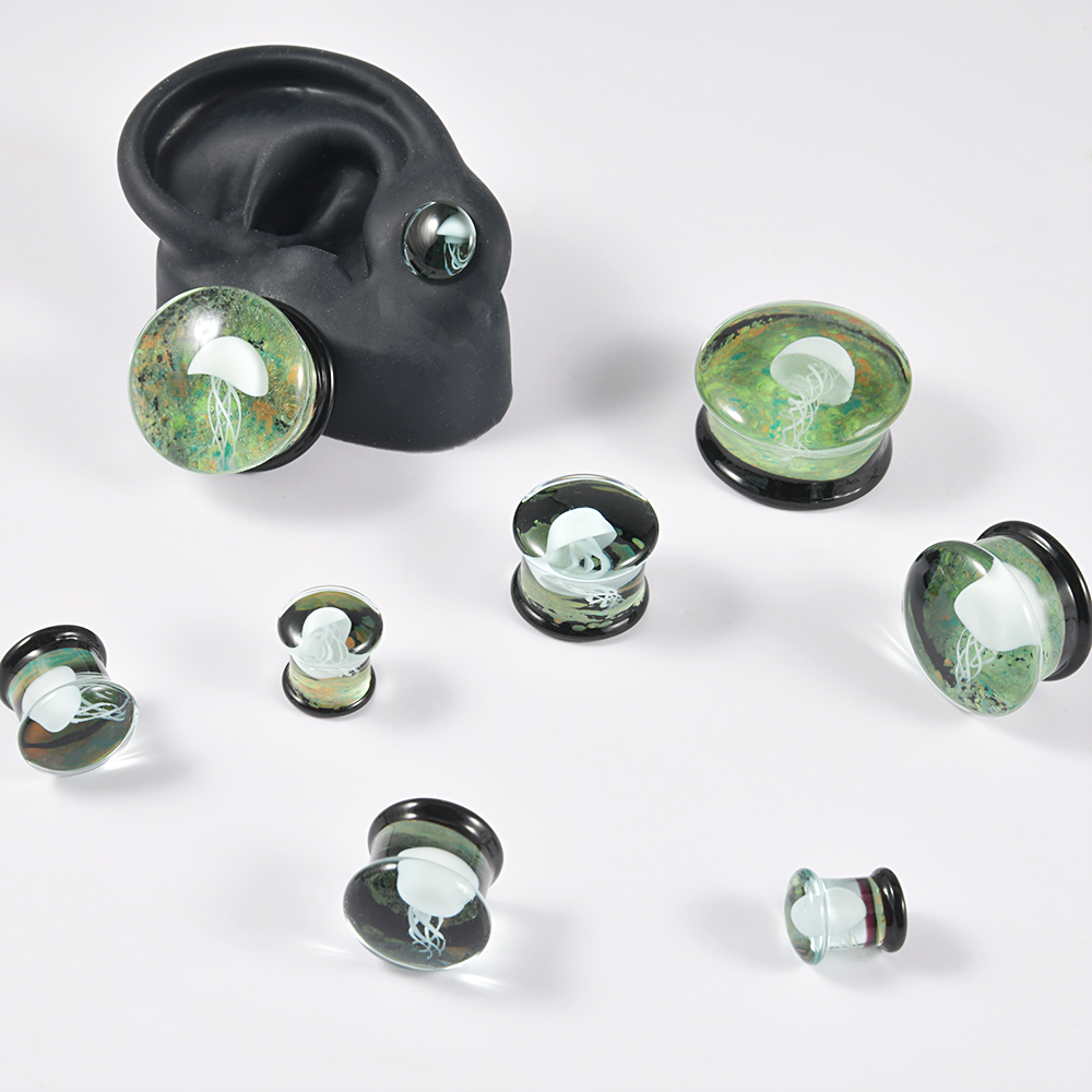Pair Quality Glass Vortex Ear  – Body Jewelry Quality Bewertung und Preis