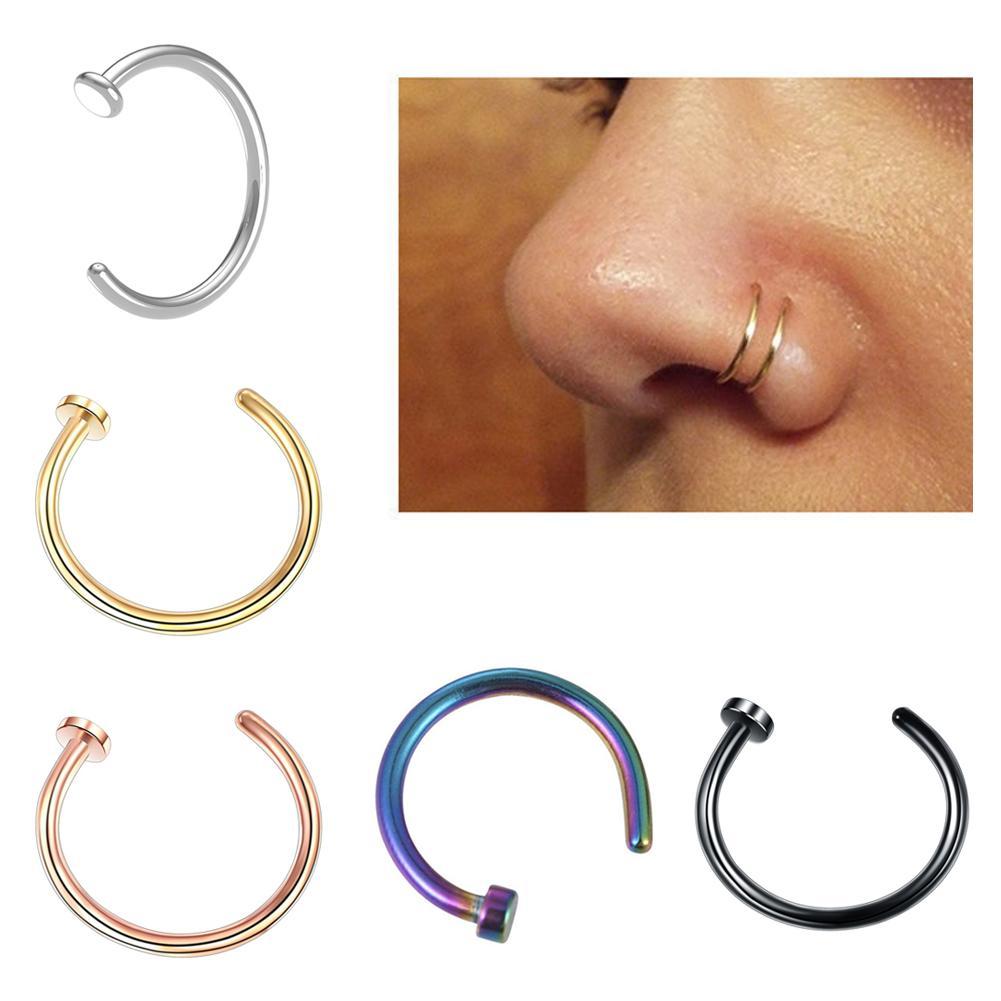 1PCS Fake Piercing Nose Hoop S – Body Jewelry And Piercing Bewertung und Preis
