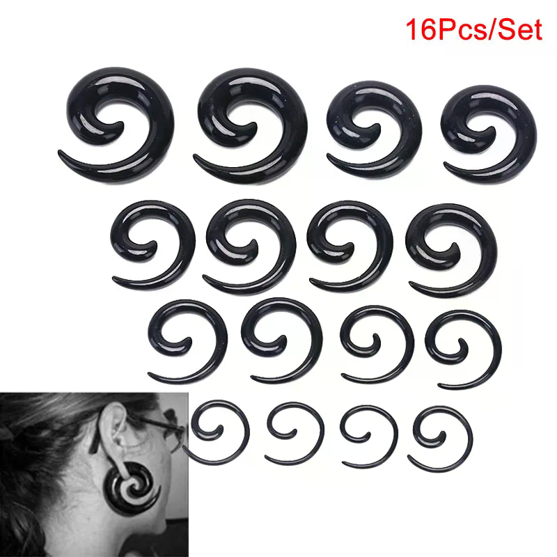 16PCS /set Spiral Taper Flesh  – Body Jewelry Quality Bewertung und Preis