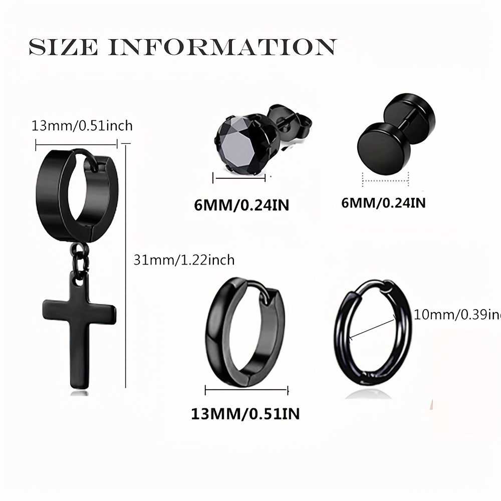 1-15pairs Earrings Set For Men – Body Jewelry Kit Bewertung und Preis