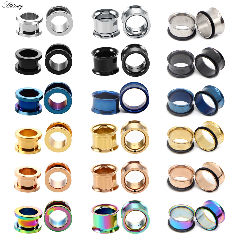 1pc 2mm-25mm Stainless Steel E – Body Jewelry Gauges Bewertung und Preis
