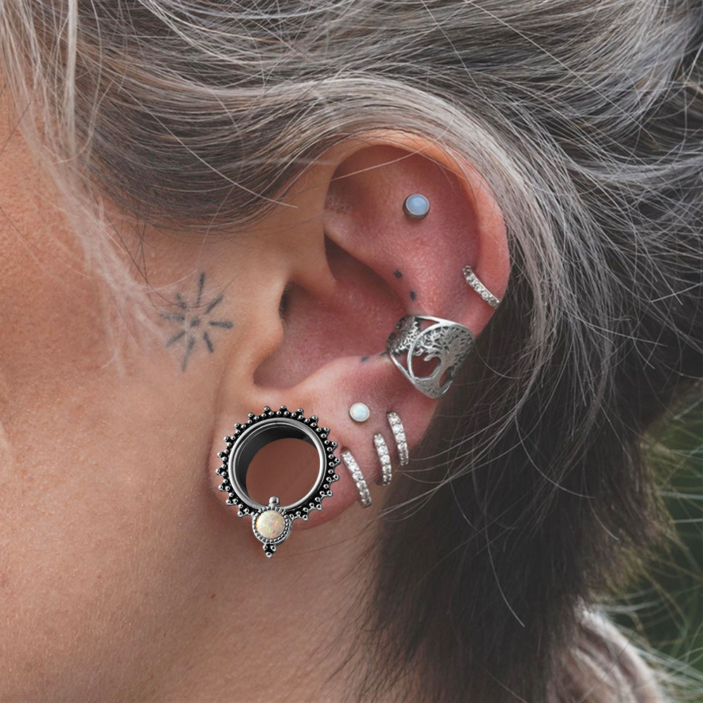 Doearko 2PCS New Arrival opal  – Body Jewelry Gauges Bewertung und Preis