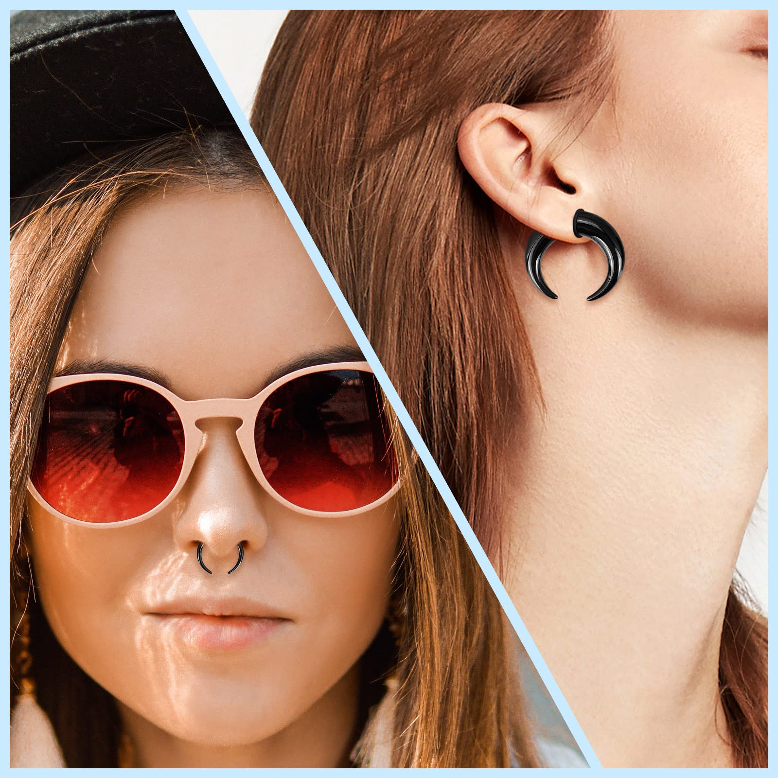 18Pcs Acrylic Septum Pincher T – Body Jewelry Gauges Bewertung und Preis