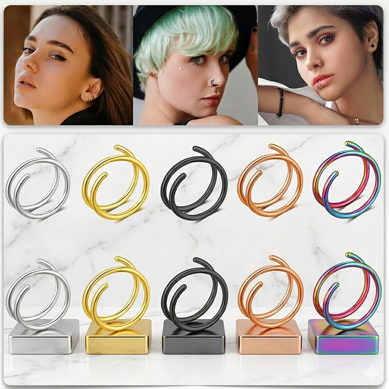 1PC Stainless Steel 316 Double – Body Jewelry And Piercing Bewertung und Preis