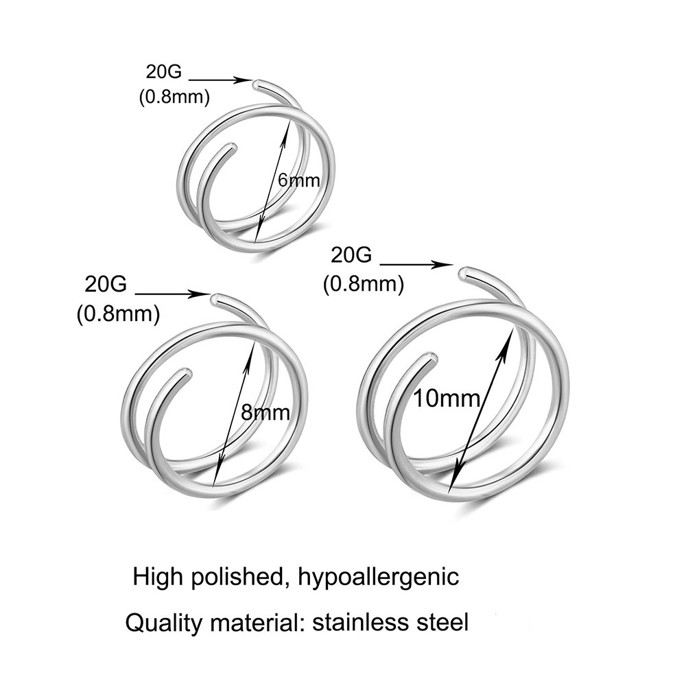 1PC Stainless Steel 316 Double – Body Jewelry And Piercing Bewertung und Preis