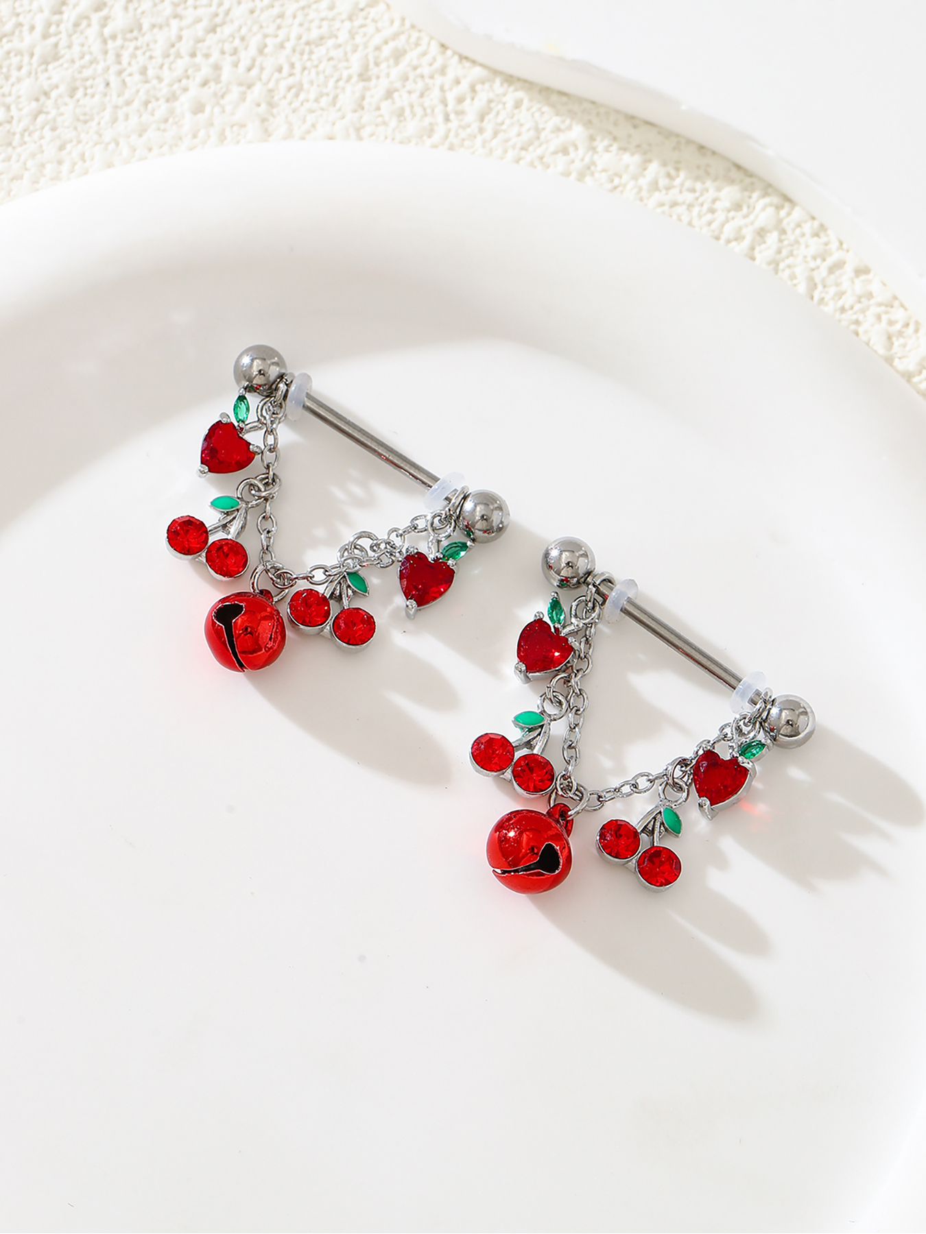 2pcs Fashionable And Cute Frui – Body Jewelry Nipple Chain Bewertung und Preis