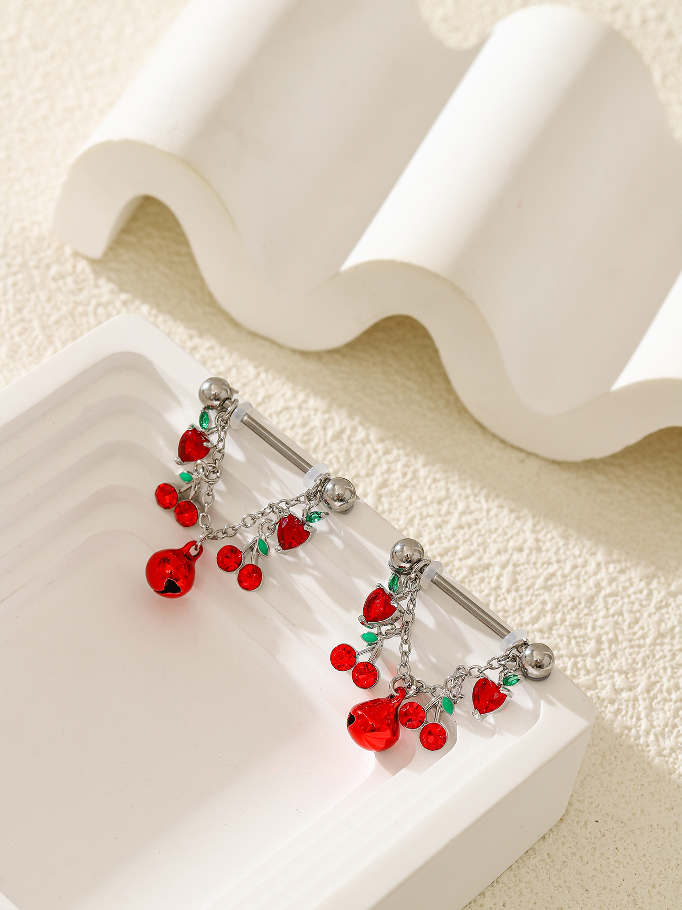 2pcs Fashionable And Cute Frui – Body Jewelry Nipple Chain Bewertung und Preis