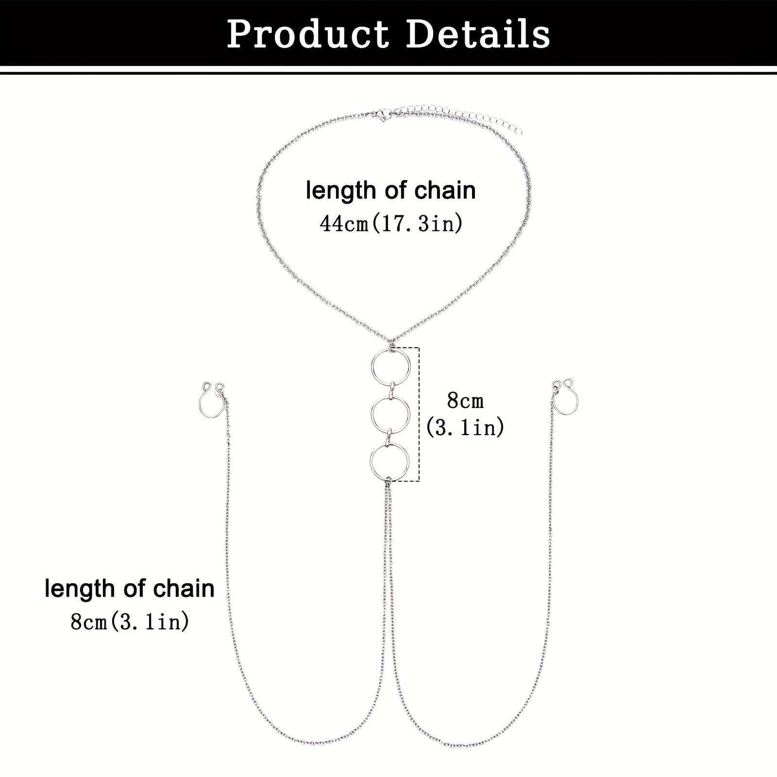 Men's Stainless Steel Fake Nip – Body Jewelry Nipple Chain Bewertung und Preis