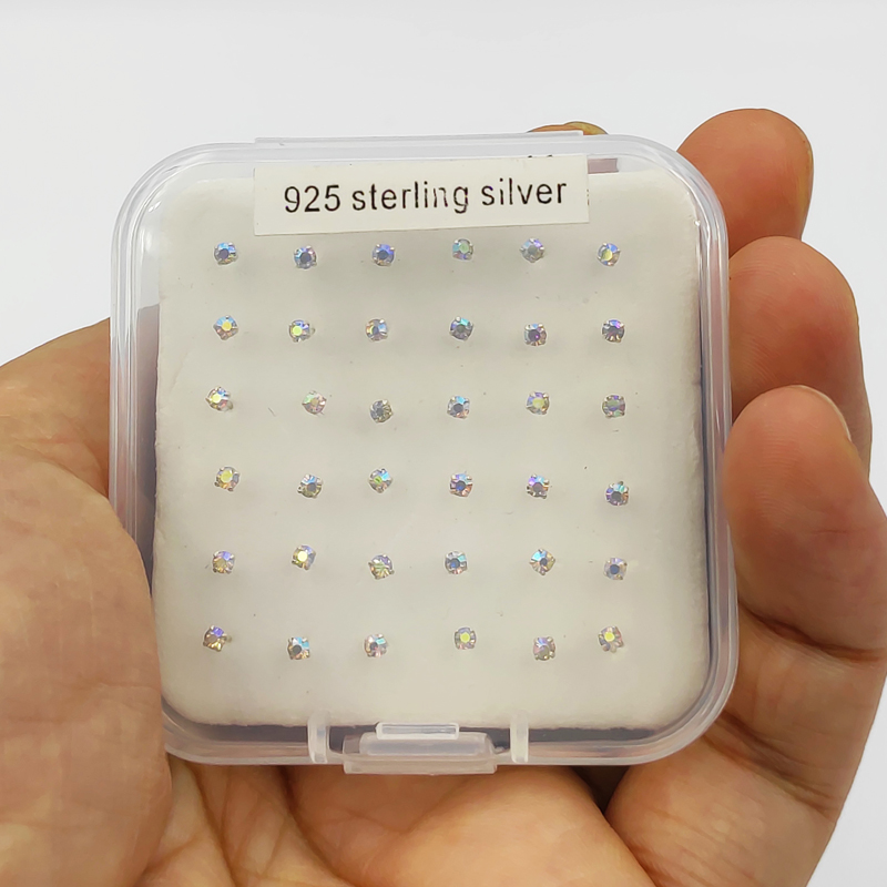 925 Sterling silver nose stud  – Body Jewelry Jewelry Box Bewertung und Preis