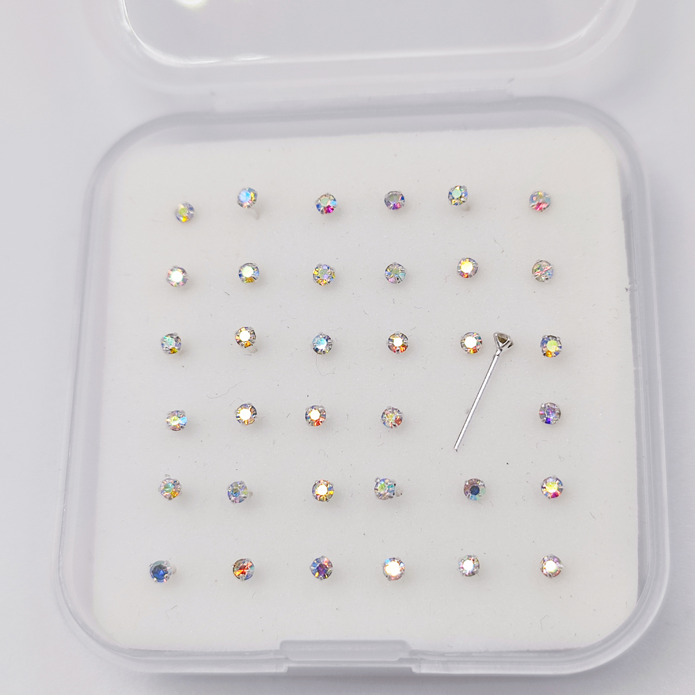 925 Sterling silver nose stud  – Body Jewelry Jewelry Box Bewertung und Preis