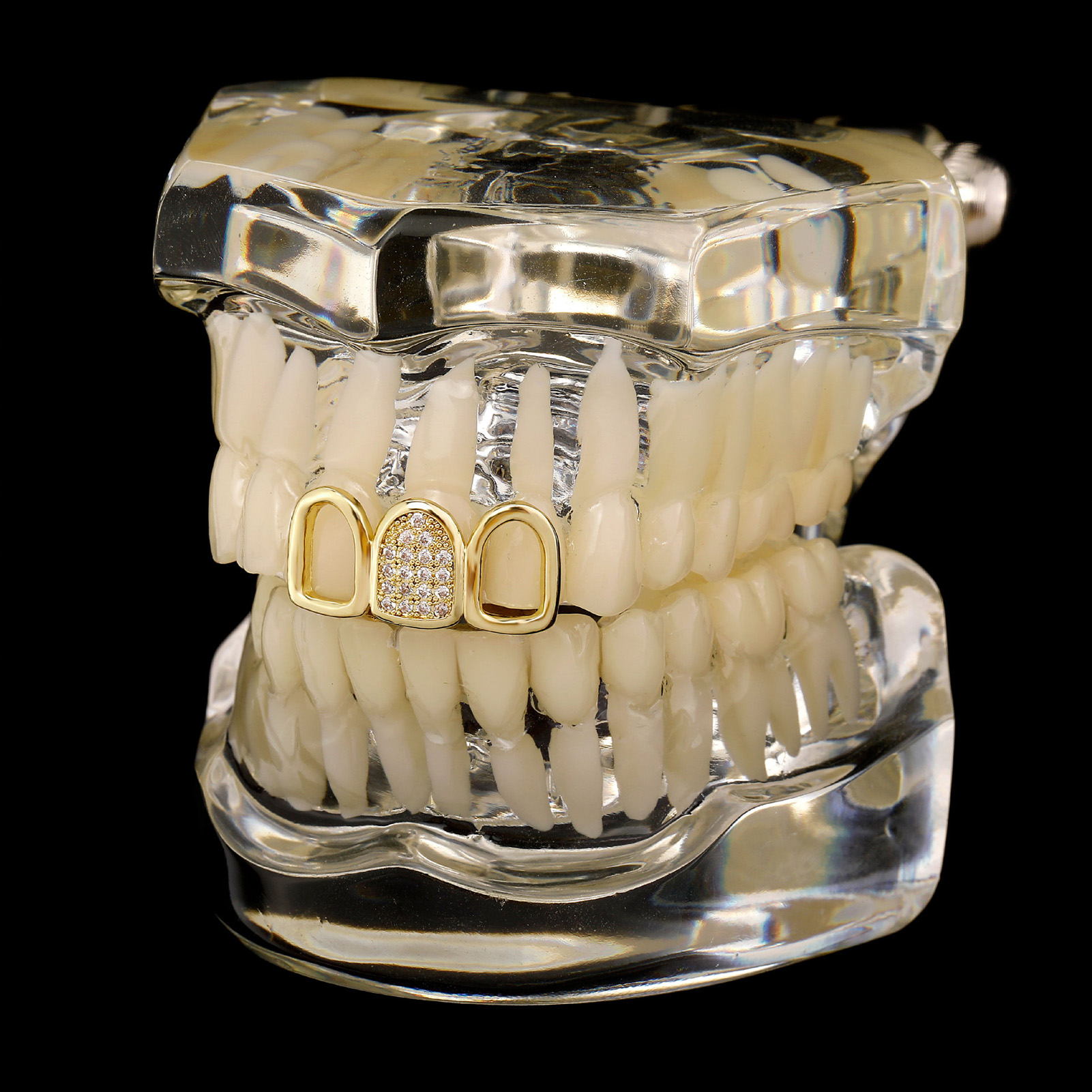 Rhinestone Teeth Cover Gold Pl – Body Jewelry And Piercing Bewertung und Preis