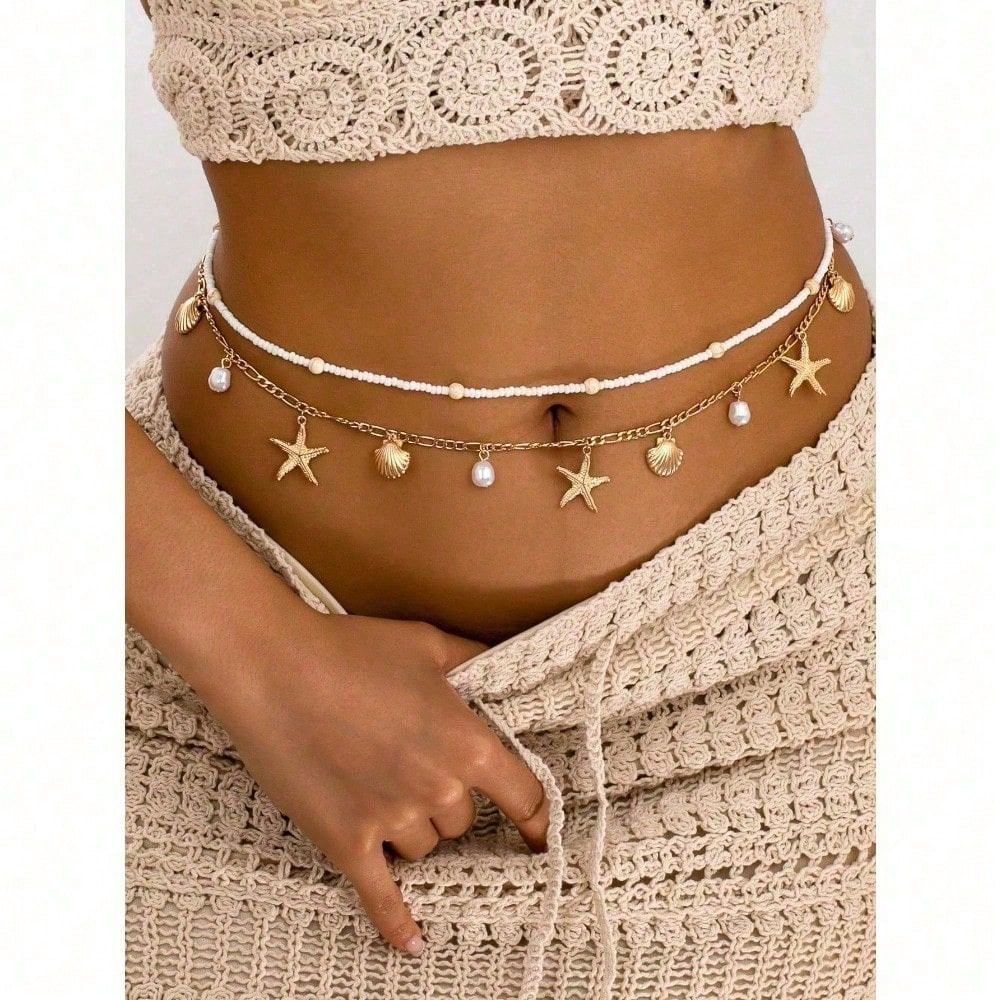 2pcs Bohemian Style Ocean Seri – Body Chain Jewelry Bewertung und Preis