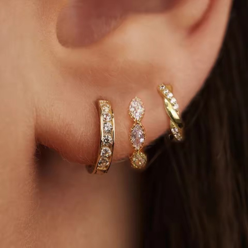 3PCS Crystal Leaf Tragus Earri – Body Jewelry Kit Bewertung und Preis