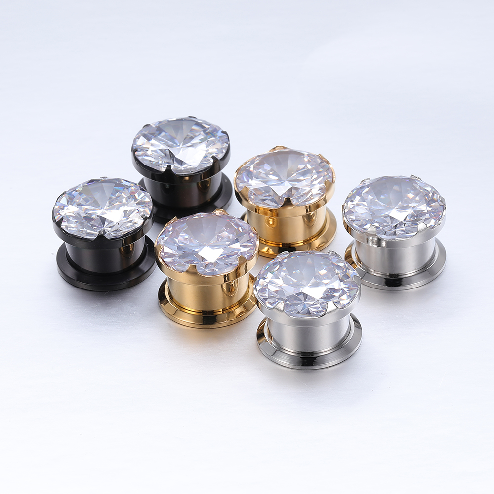 4-16mm Crystal Plugs Tunnels G – Body Jewelry Gauges Bewertung und Preis