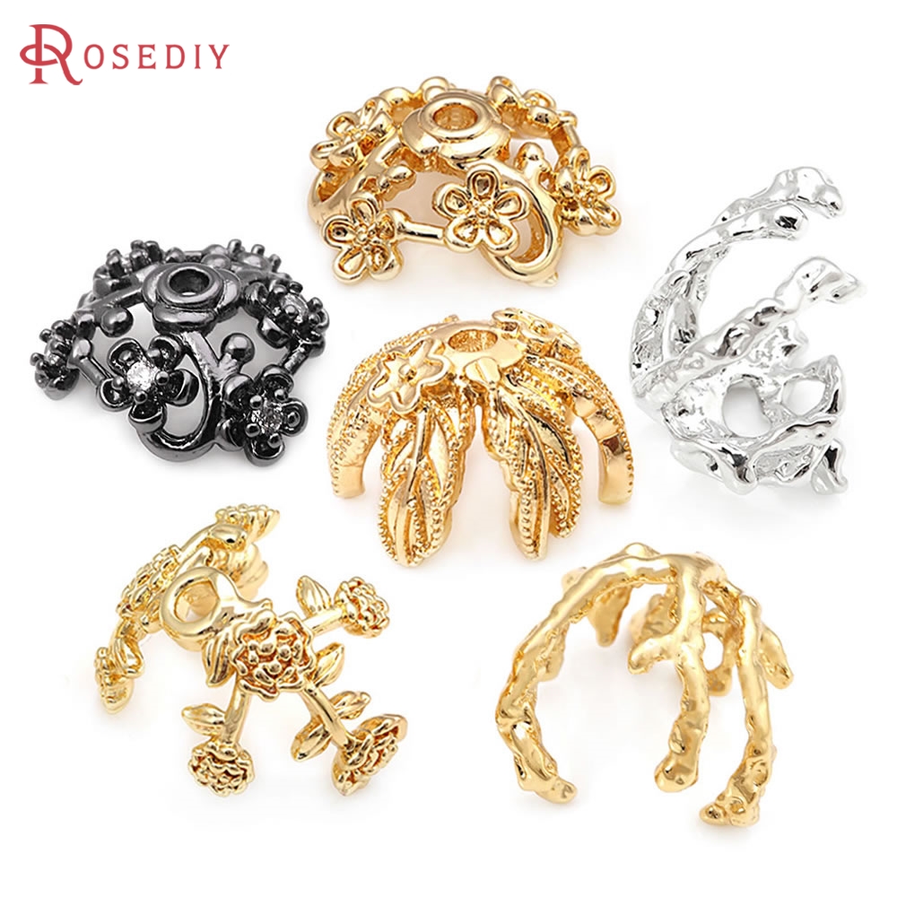 18K Gold Color Brass Flower Sh – Body Jewelry Diy Bewertung und Preis