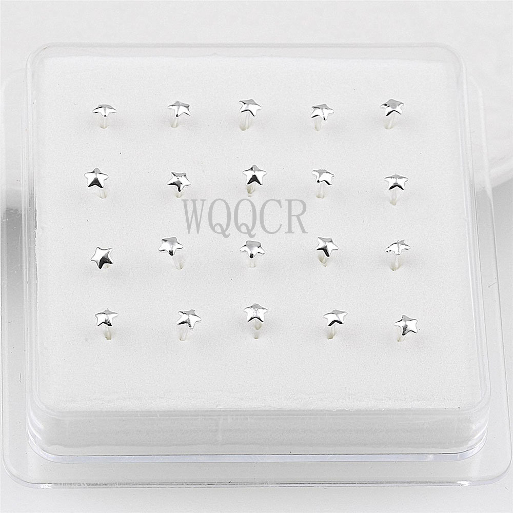 20pcs/box Frosted Surface Star – Body Jewelry Jewelry Box Bewertung und Preis