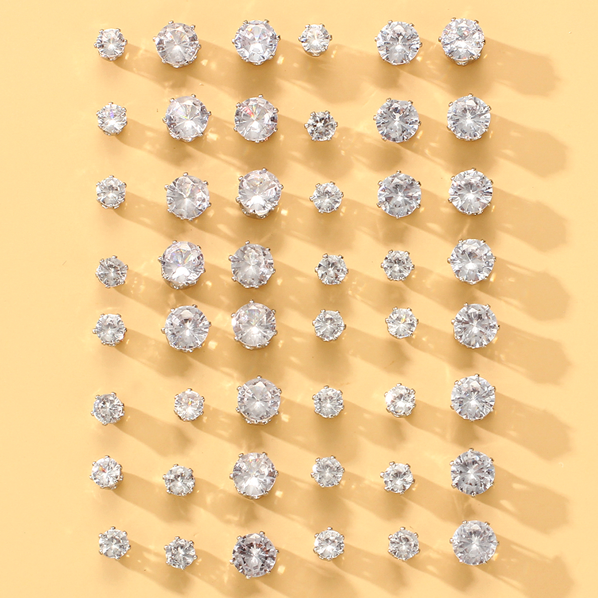 48 Pcs Fashion Zircon Stud Ear – Body Jewelry Kit Bewertung und Preis