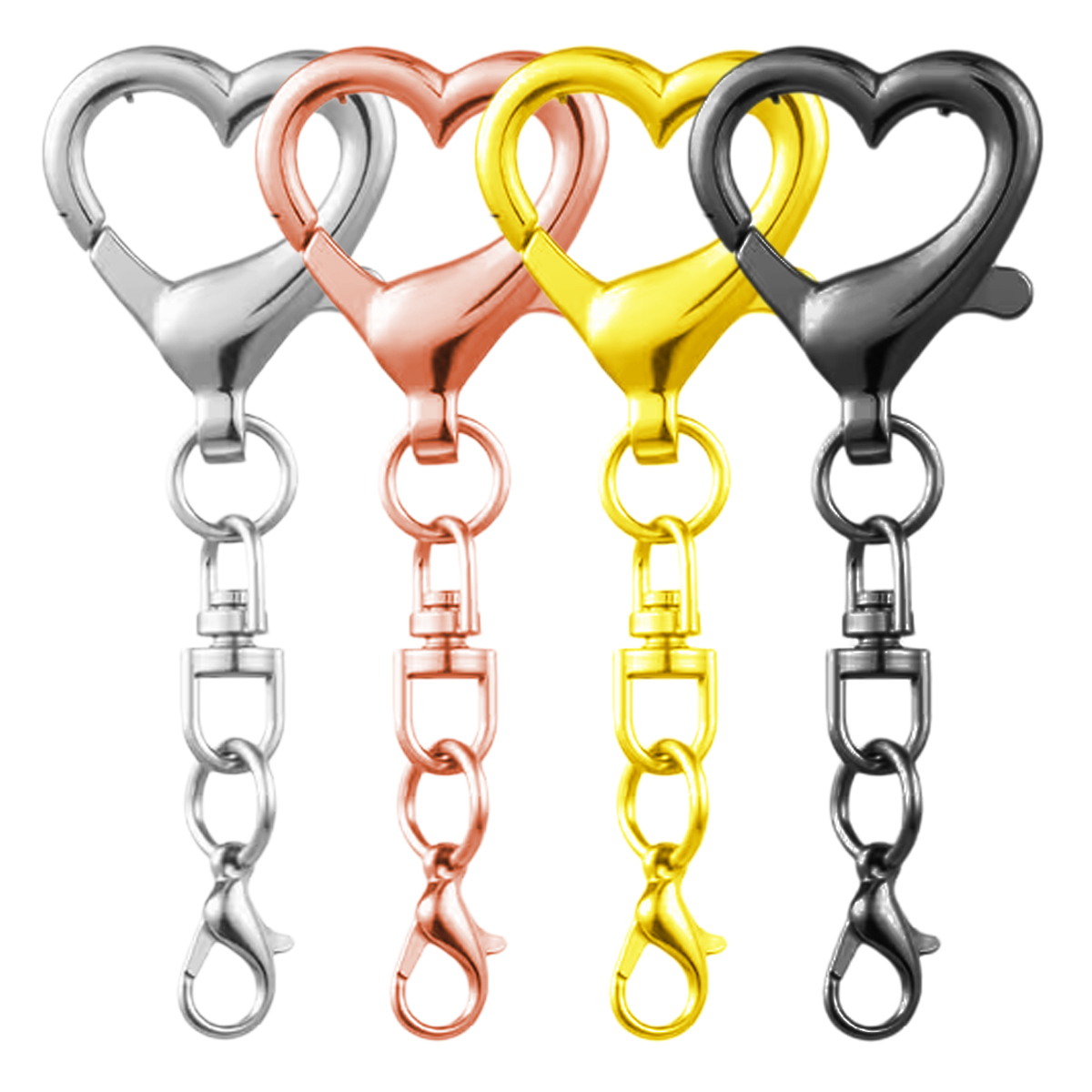 5/15/30Pcs Heart Shaped Swivel – Body Jewelry Diy Bewertung und Preis