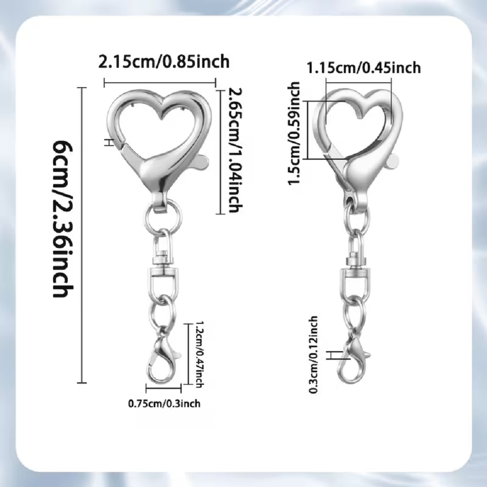 5/15/30Pcs Heart Shaped Swivel – Body Jewelry Diy Bewertung und Preis