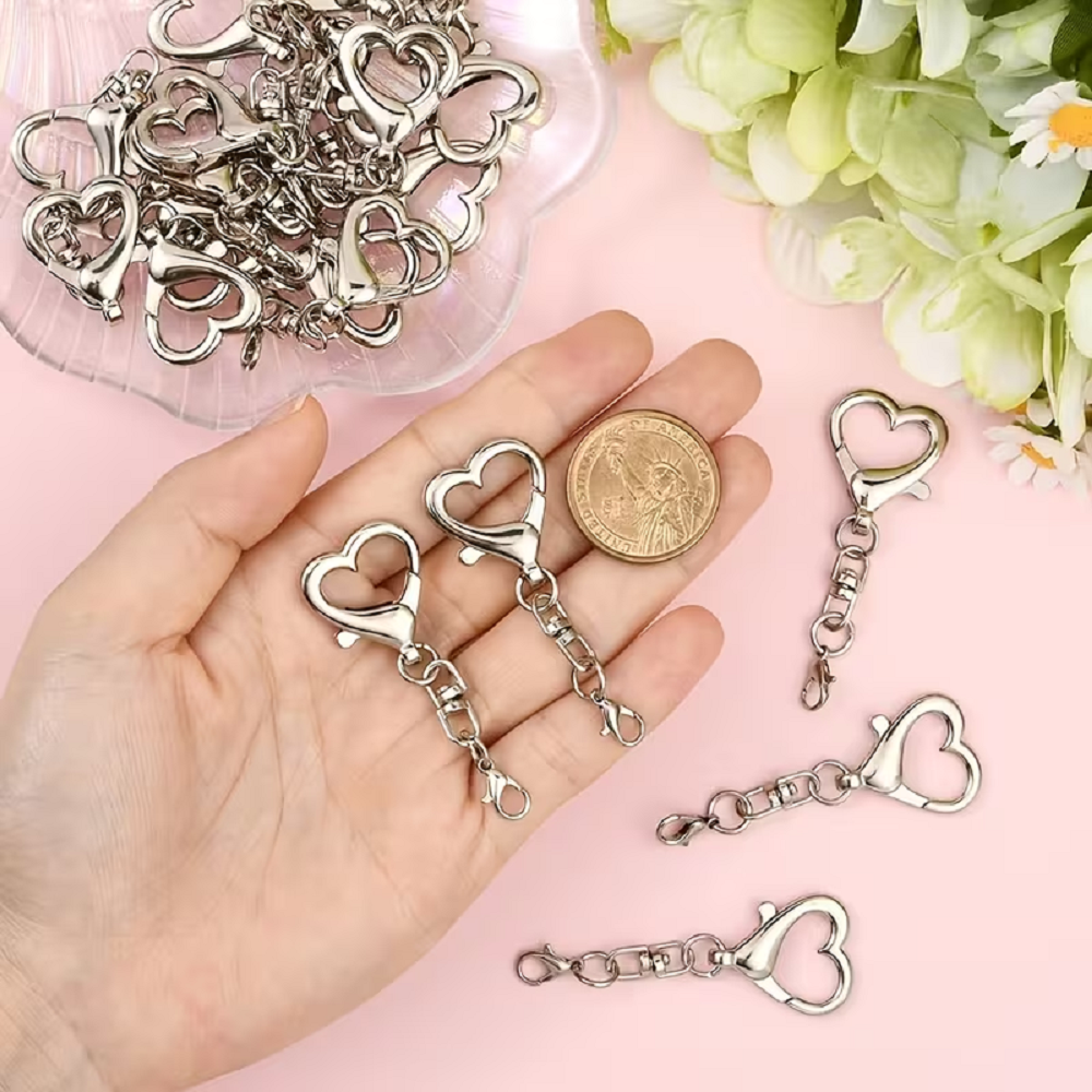 5/15/30Pcs Heart Shaped Swivel – Body Jewelry Diy Bewertung und Preis