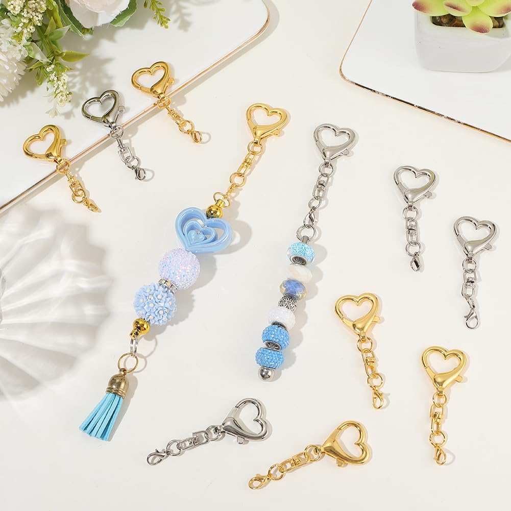 5/15/30Pcs Heart Shaped Swivel – Body Jewelry Diy Bewertung und Preis