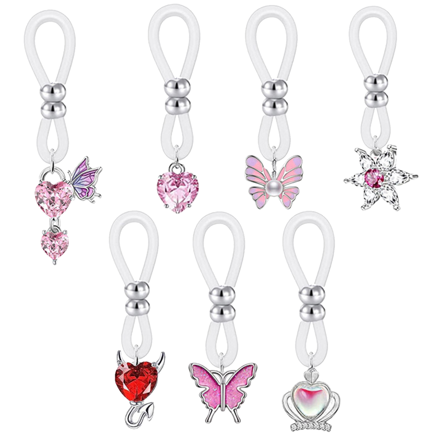 Alloy Silicone Butterfly Heart – Body Jewelry And Piercing Bewertung und Preis