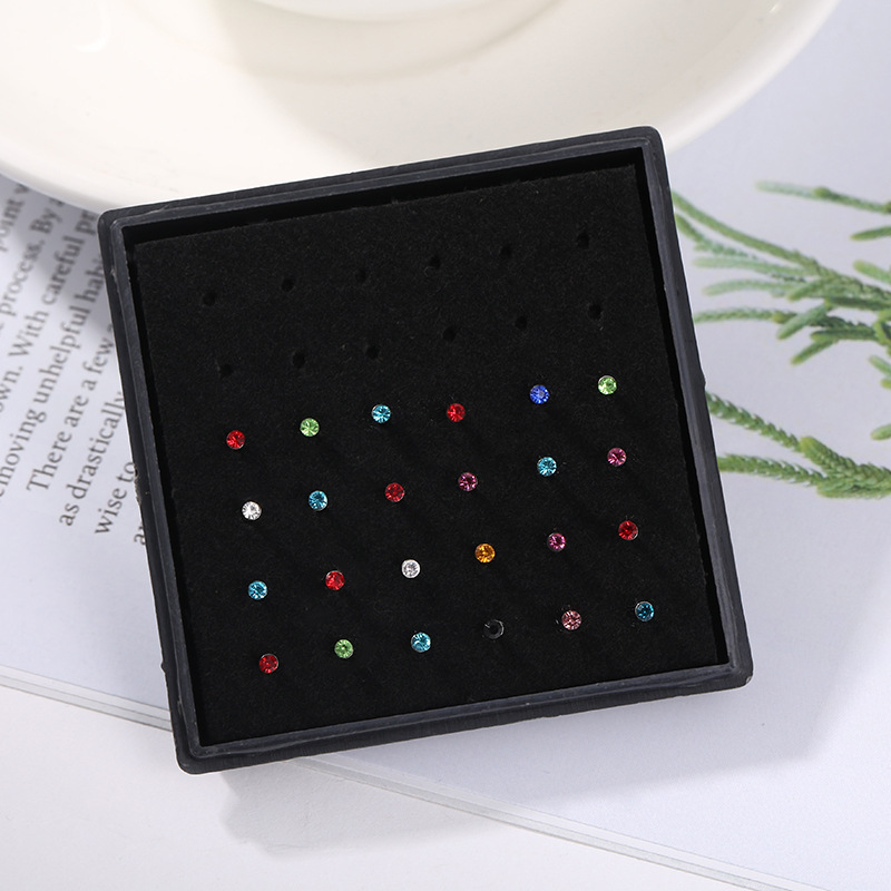 24pcs/box Crystal Nose Ring St – Body Jewelry Jewelry Box Bewertung und Preis