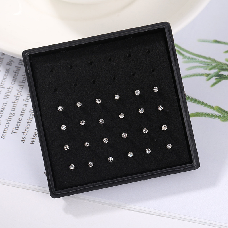 24pcs/box Crystal Nose Ring St – Body Jewelry Jewelry Box Bewertung und Preis