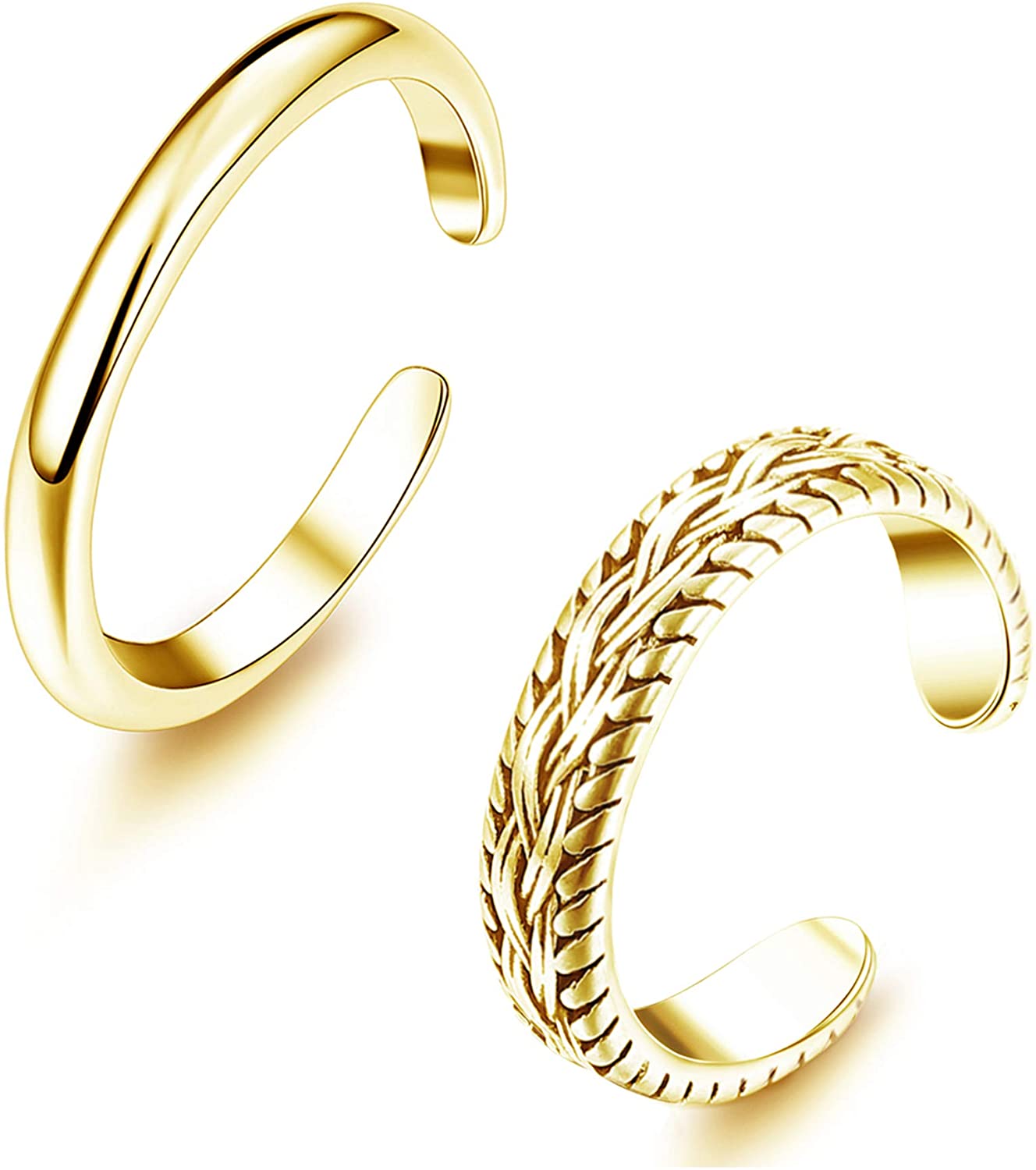 2 PCS Stainless Steel Toe Ring – Body Jewelry Lot Bewertung und Preis