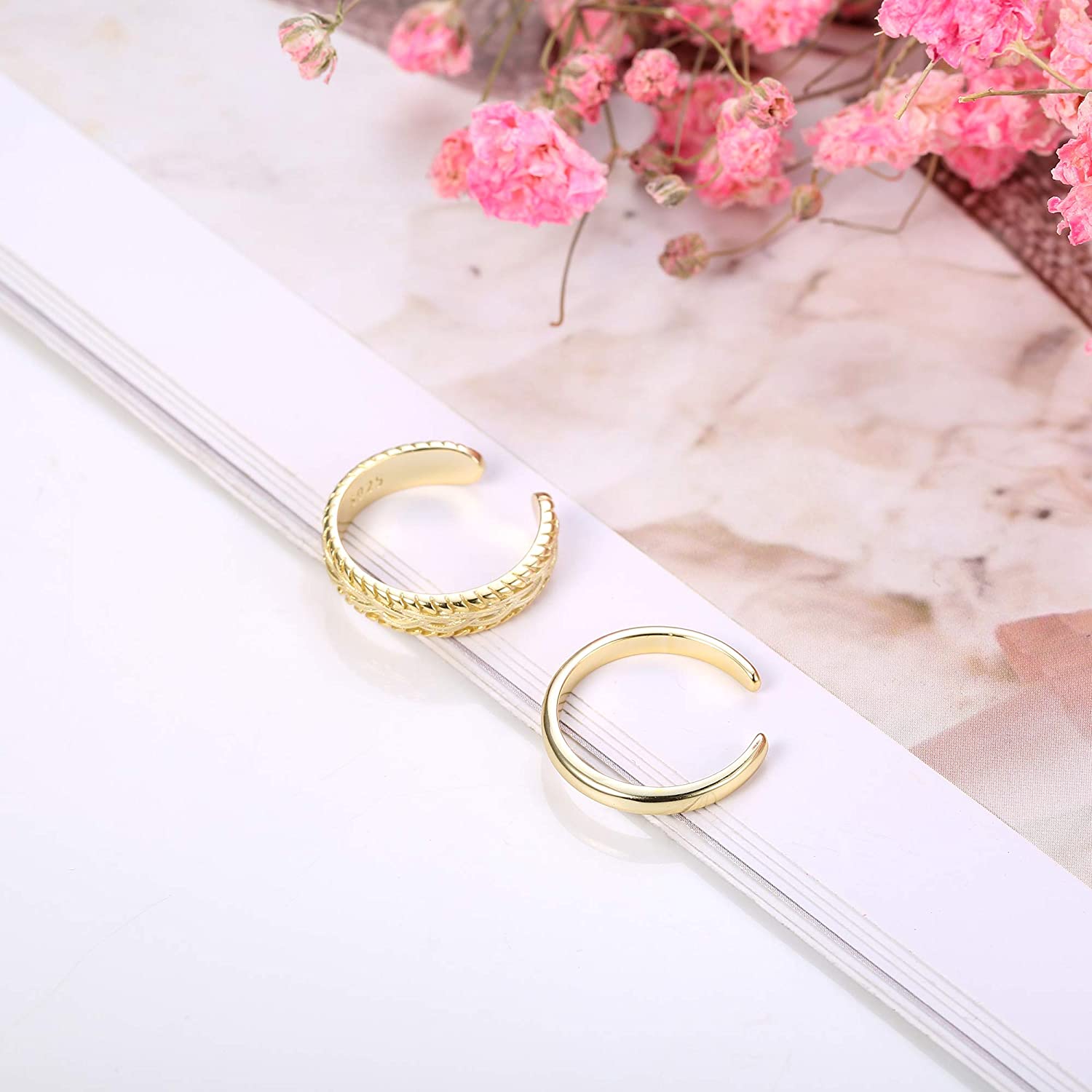 2 PCS Stainless Steel Toe Ring – Body Jewelry Lot Bewertung und Preis