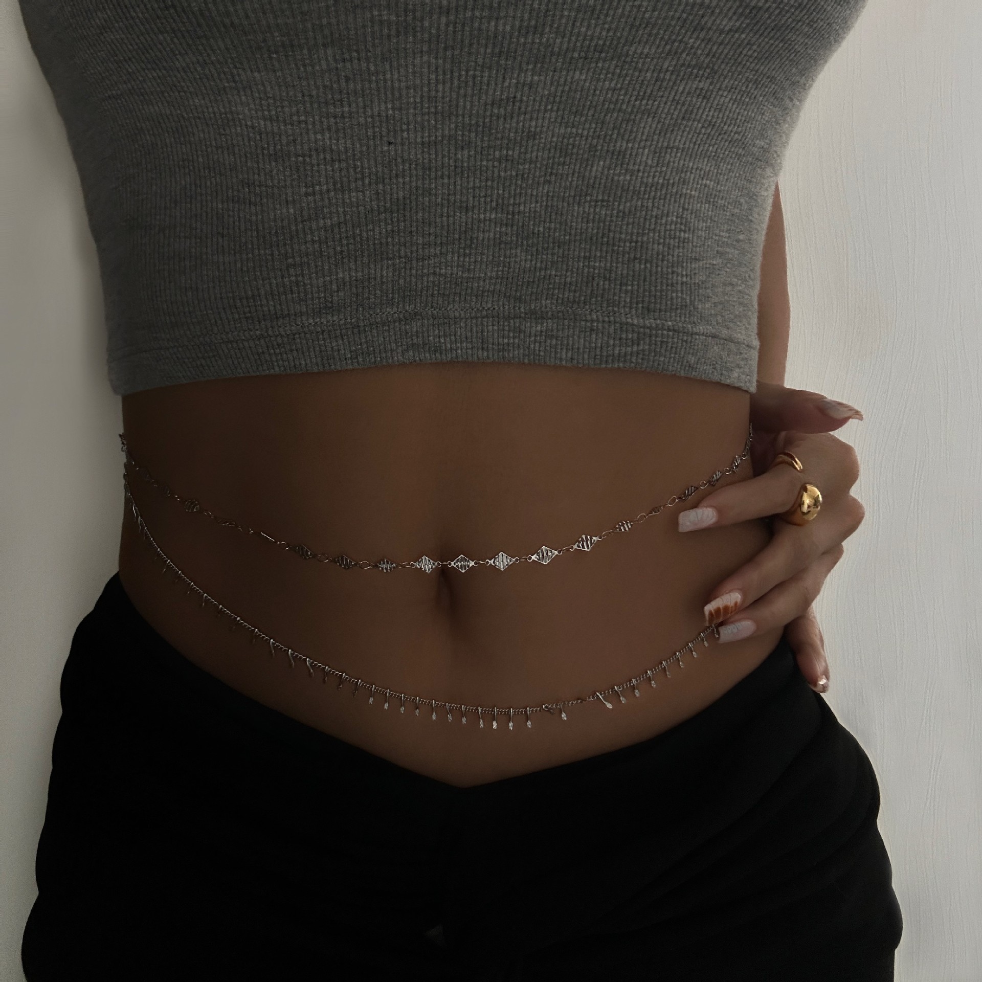 Punk Round Stainless Steel Wai – Body Chain Jewelry Bewertung und Preis