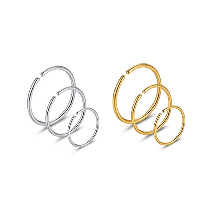 6pcs/lot Hypoallergenic Nose R – Body Jewelry Lot Bewertung und Preis