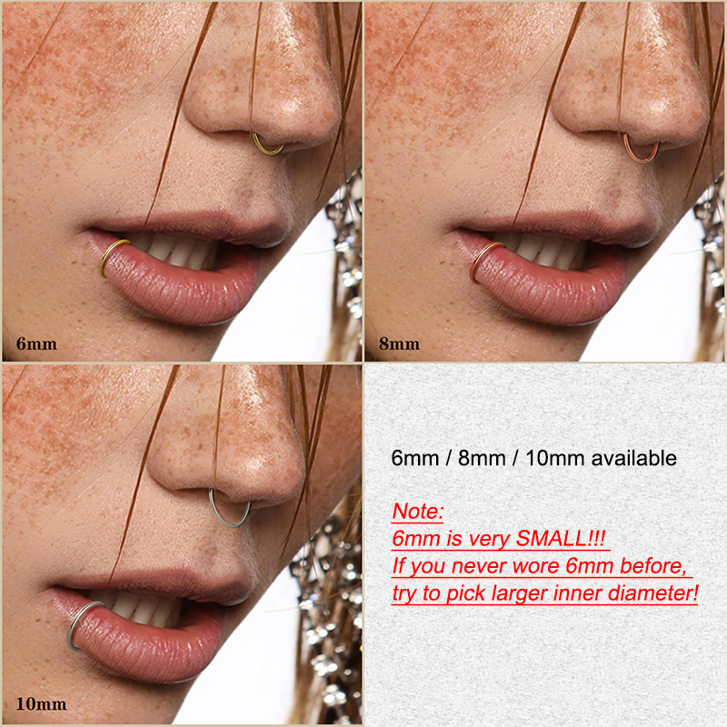 6pcs/lot Hypoallergenic Nose R – Body Jewelry Lot Bewertung und Preis