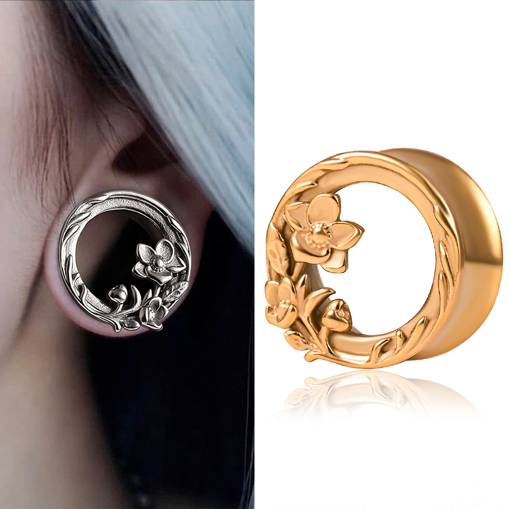 Doearko 2PC Flower Design Doub – Body Jewelry Gauges Bewertung und Preis