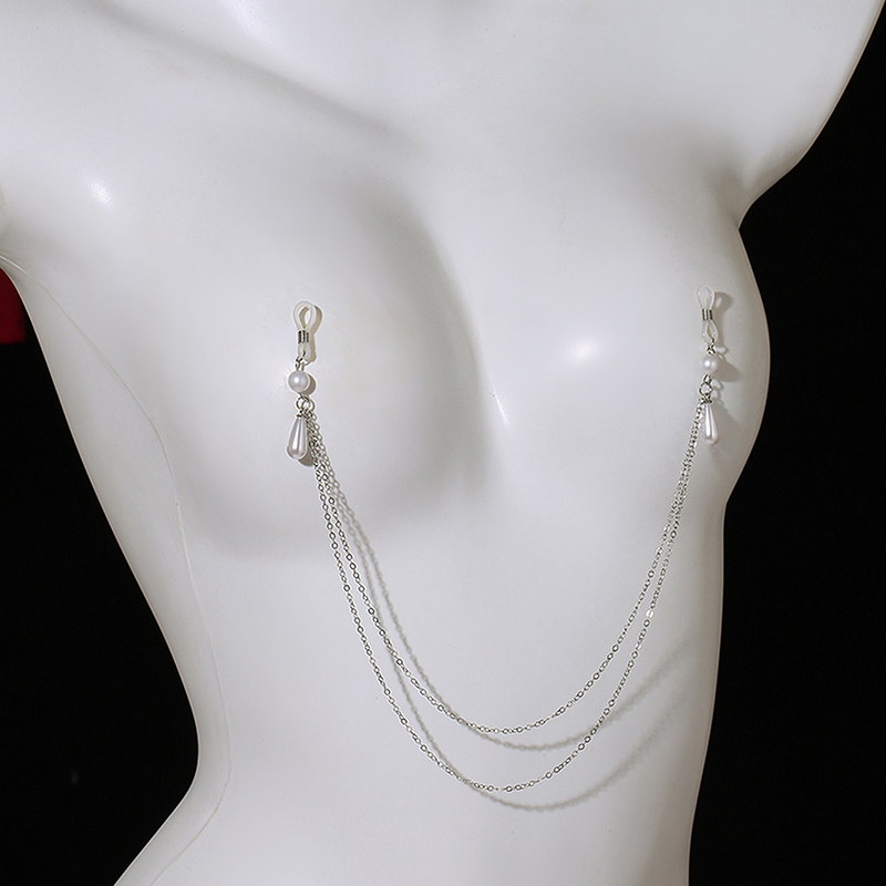 Sexy Metal Pearl Tassel Chest  – Body Jewelry Charms Bewertung und Preis