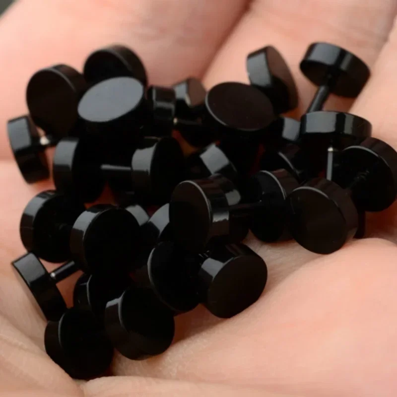 2 Pcs/1 SetBlack Stainless Ste – Body Jewelry Gauges Bewertung und Preis