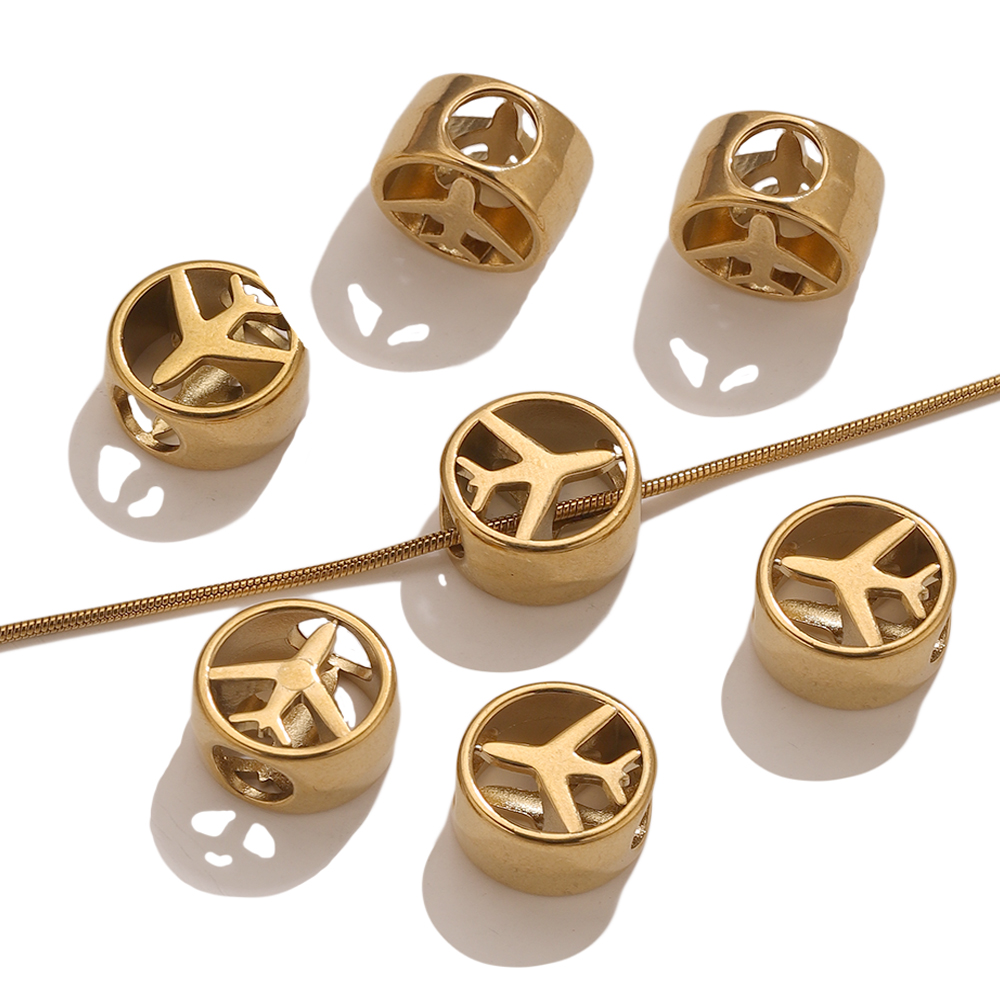 5PCS 18K Gold Plated Airplane  – Body Jewelry Diy Bewertung und Preis