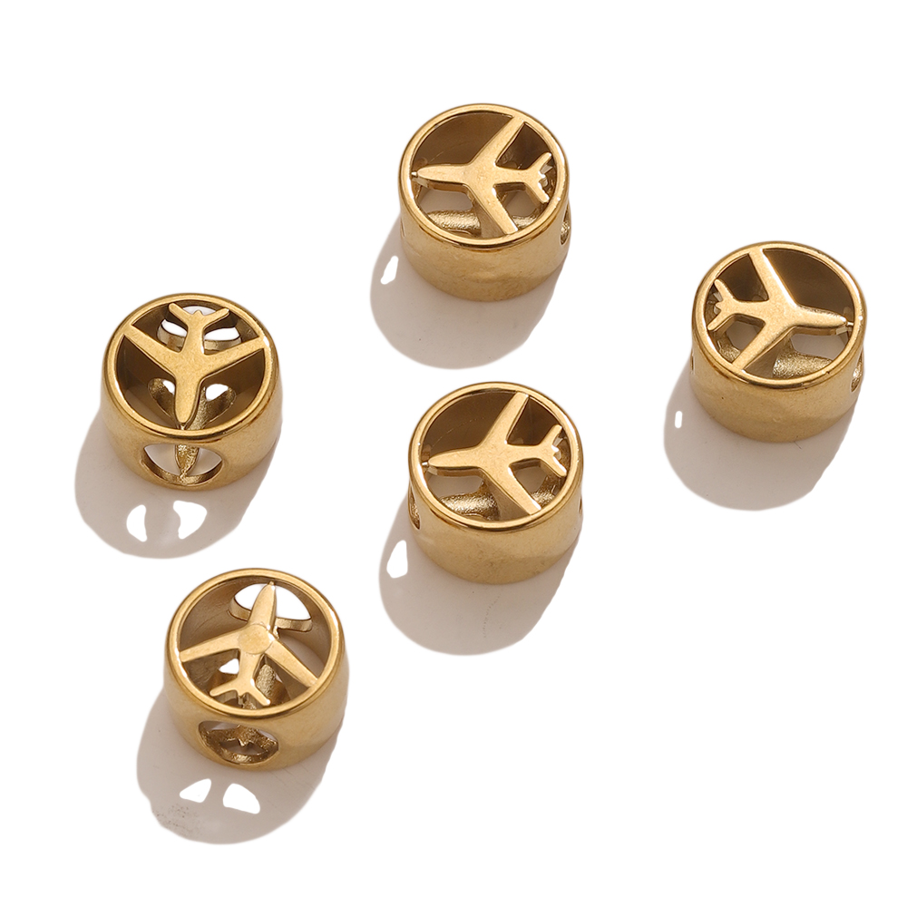 5PCS 18K Gold Plated Airplane  – Body Jewelry Diy Bewertung und Preis