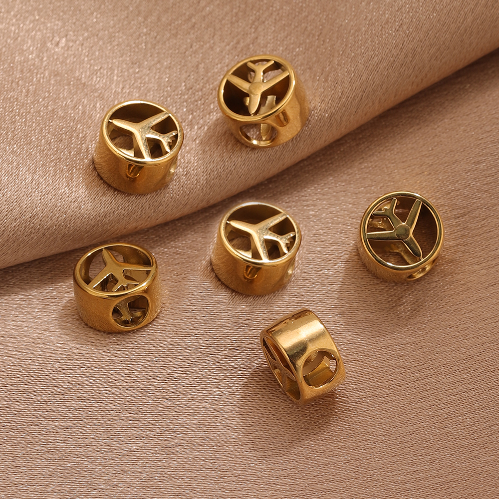 5PCS 18K Gold Plated Airplane  – Body Jewelry Diy Bewertung und Preis