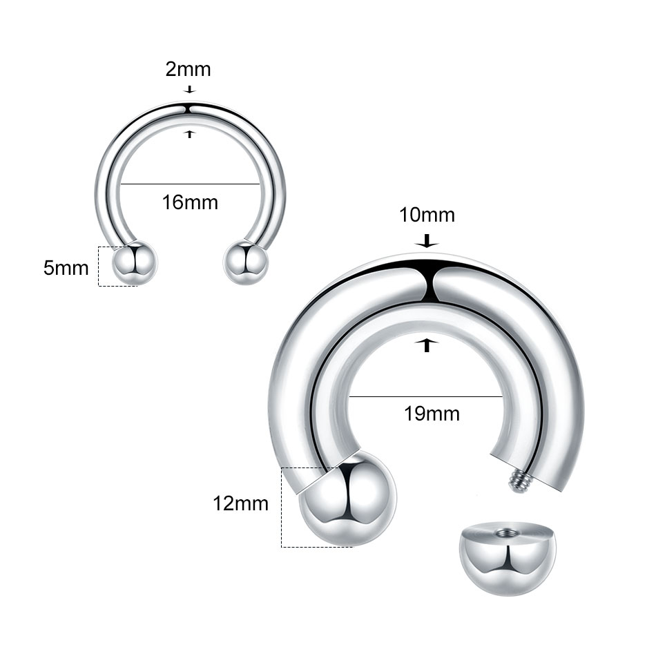 1PC 18G-00G Large Gauge Stainl – Body Jewelry Gauges Bewertung und Preis