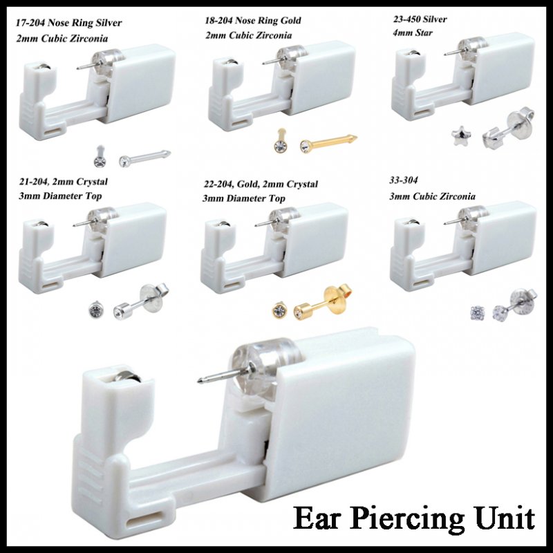 24pcs/Box No Pain Ear Piercing – Body Jewelry Jewelry Box Bewertung und Preis