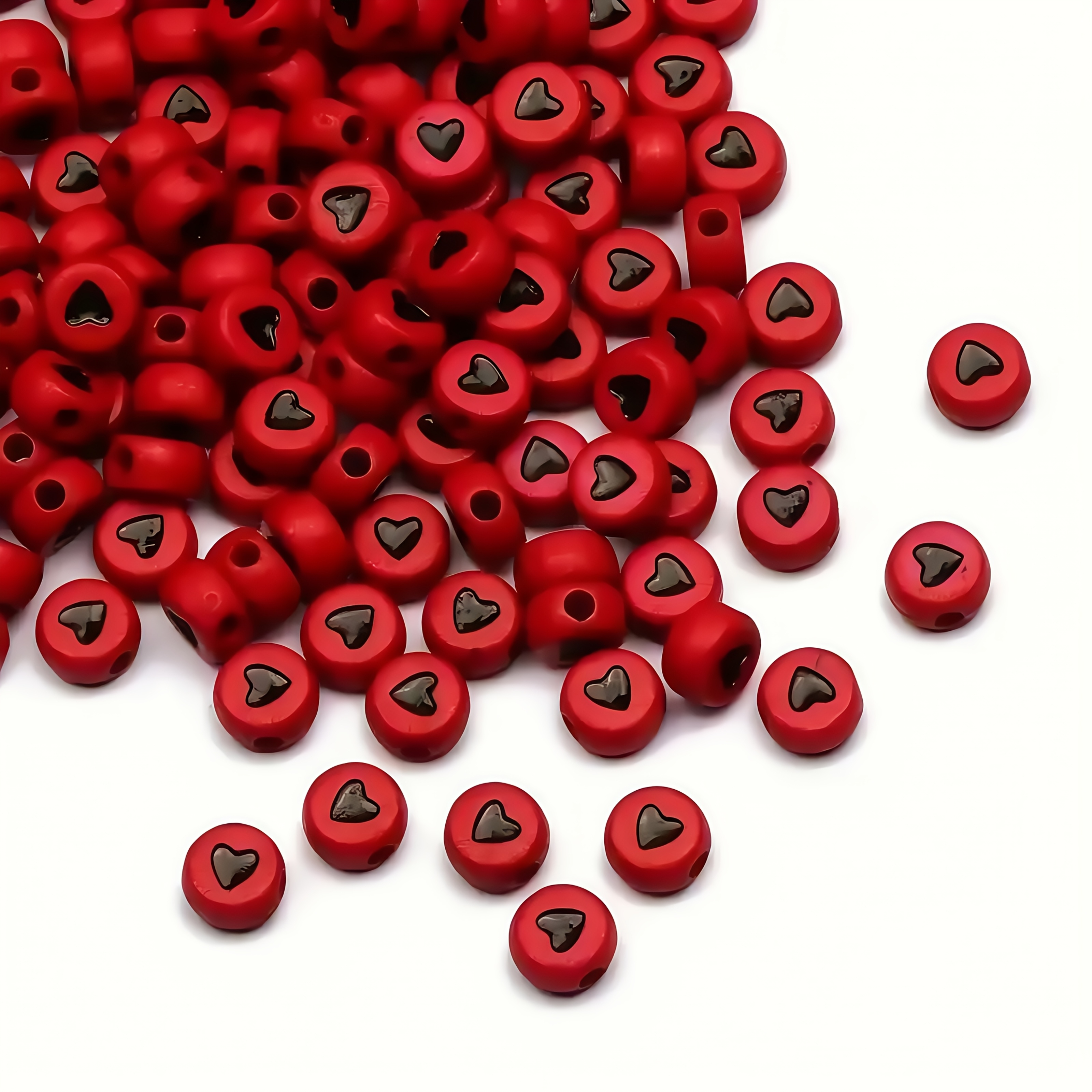 7*4mm 500pcs Red base black he – Body Jewelry Tool Bewertung und Preis