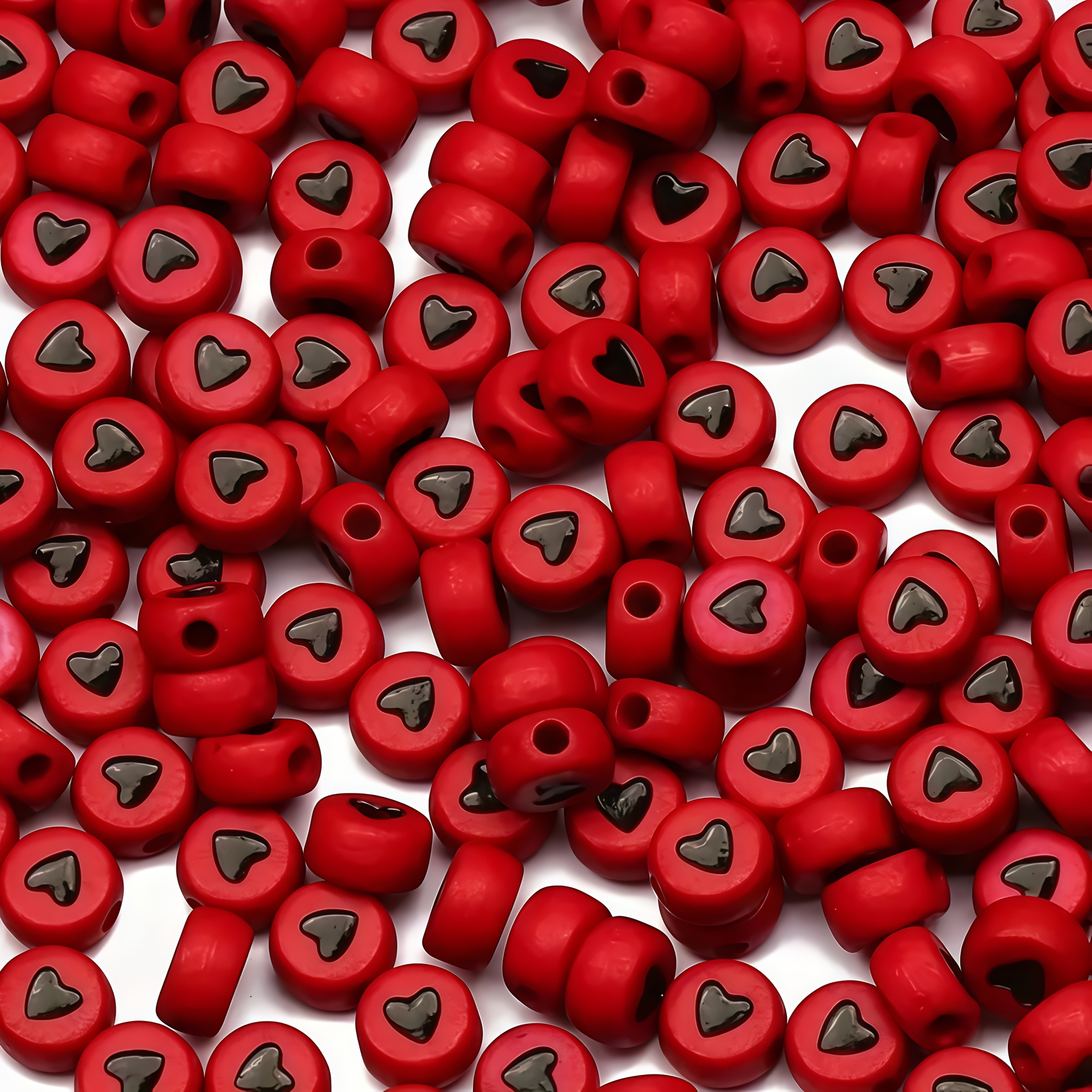 7*4mm 500pcs Red base black he – Body Jewelry Tool Bewertung und Preis