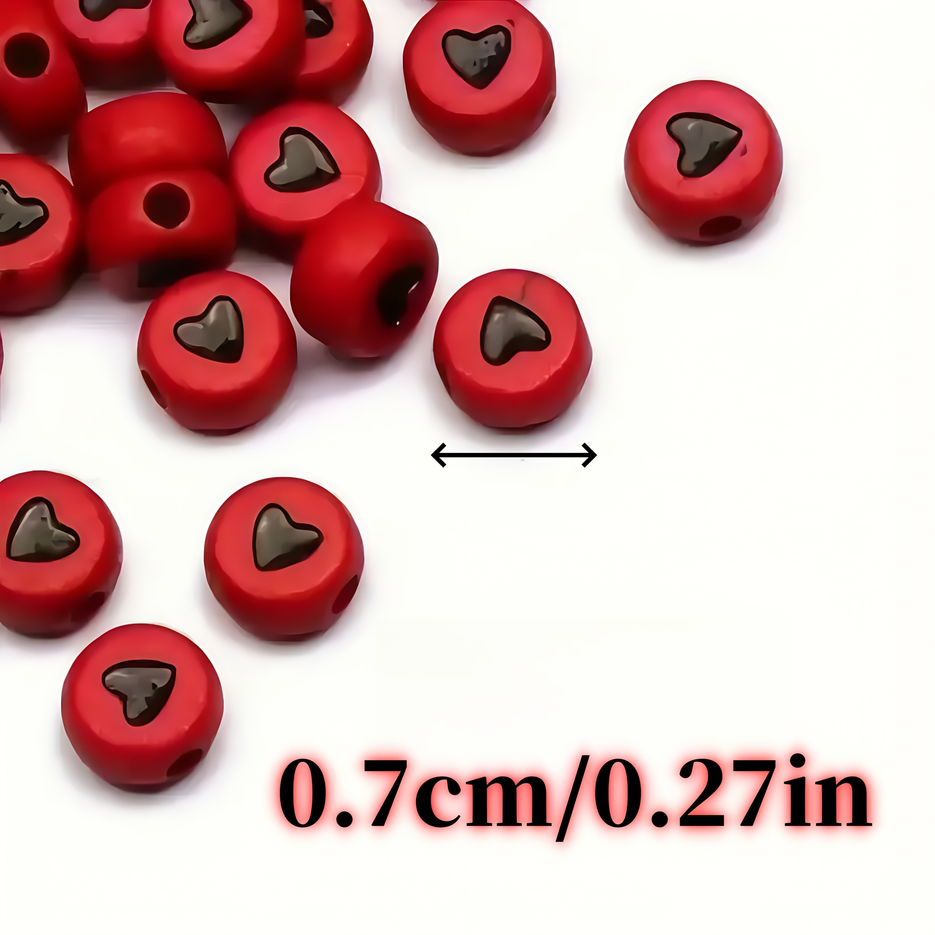 7*4mm 500pcs Red base black he – Body Jewelry Tool Bewertung und Preis
