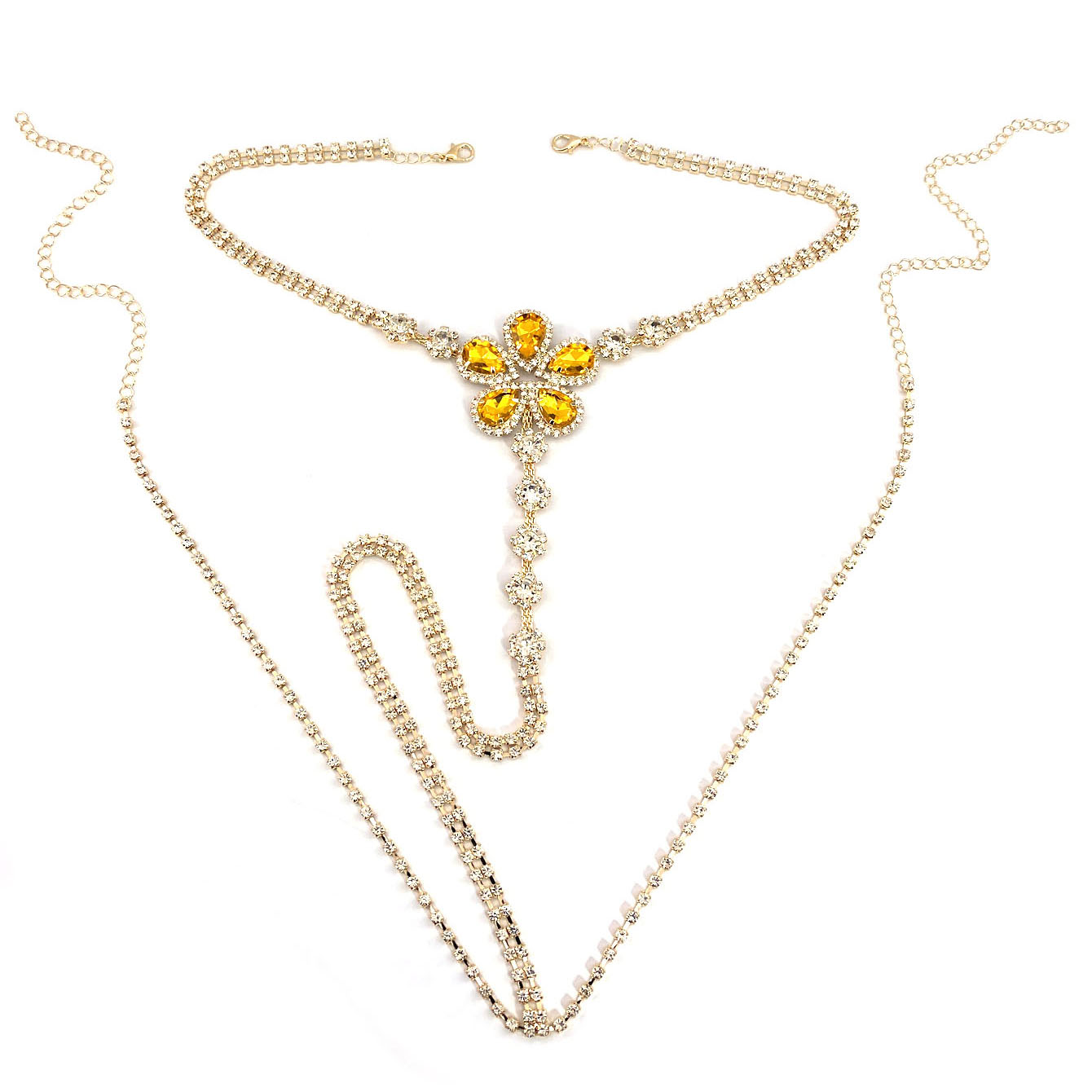 1pc Flower Shaped Sexy Rhinest – Body Chain Jewelry Bewertung und Preis